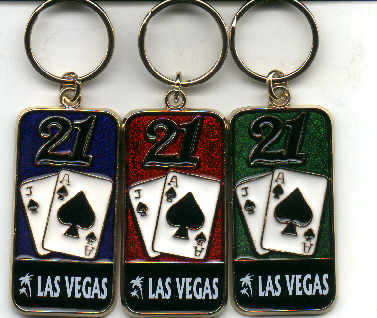 Blackjack keychain