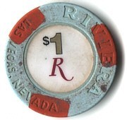 Riviera Hotel One Dollar Chip.