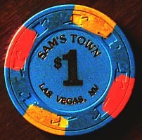 Sam's Town One Dollar Chip.