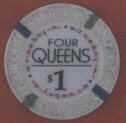 Four Queens Hotel One Dollar Chip.