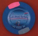 Casuarina Hotel One Dollar Chip.