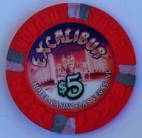 Excalibur Casino Five Dollar Chip