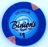 Binion's Casino One Dollar Chip