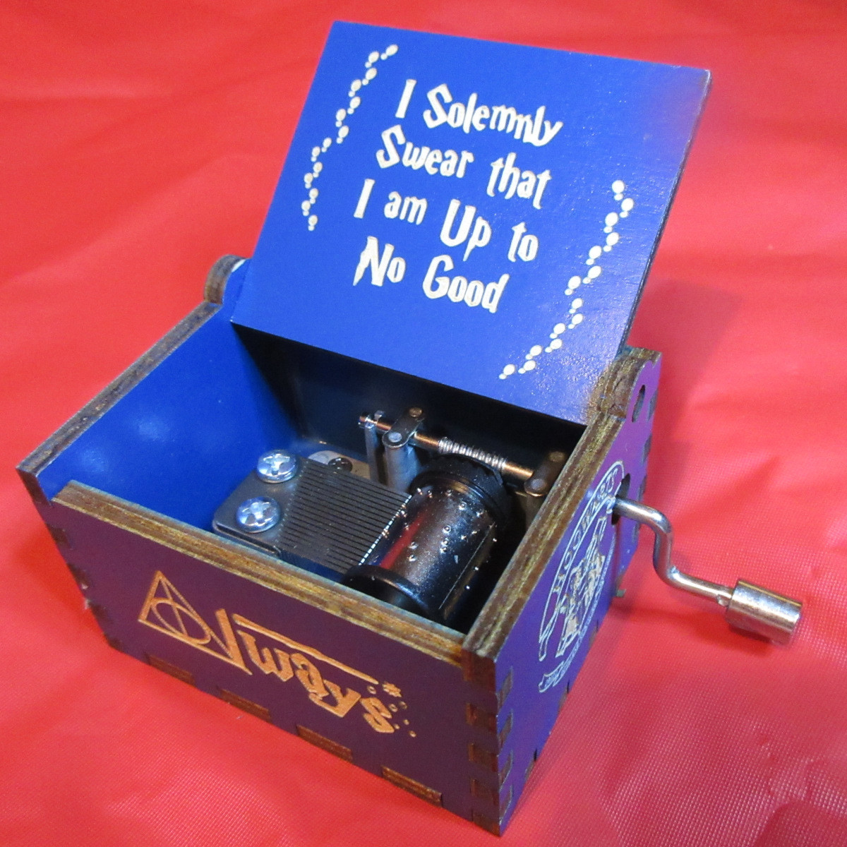Harry Potter Hand Crank Music Box - Blue - Product Image