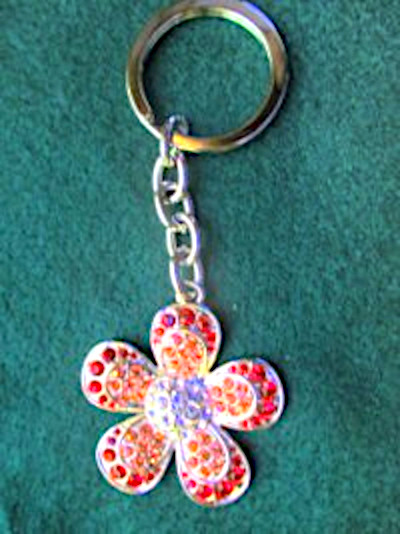 Bling Flower Keychain  - Product Image