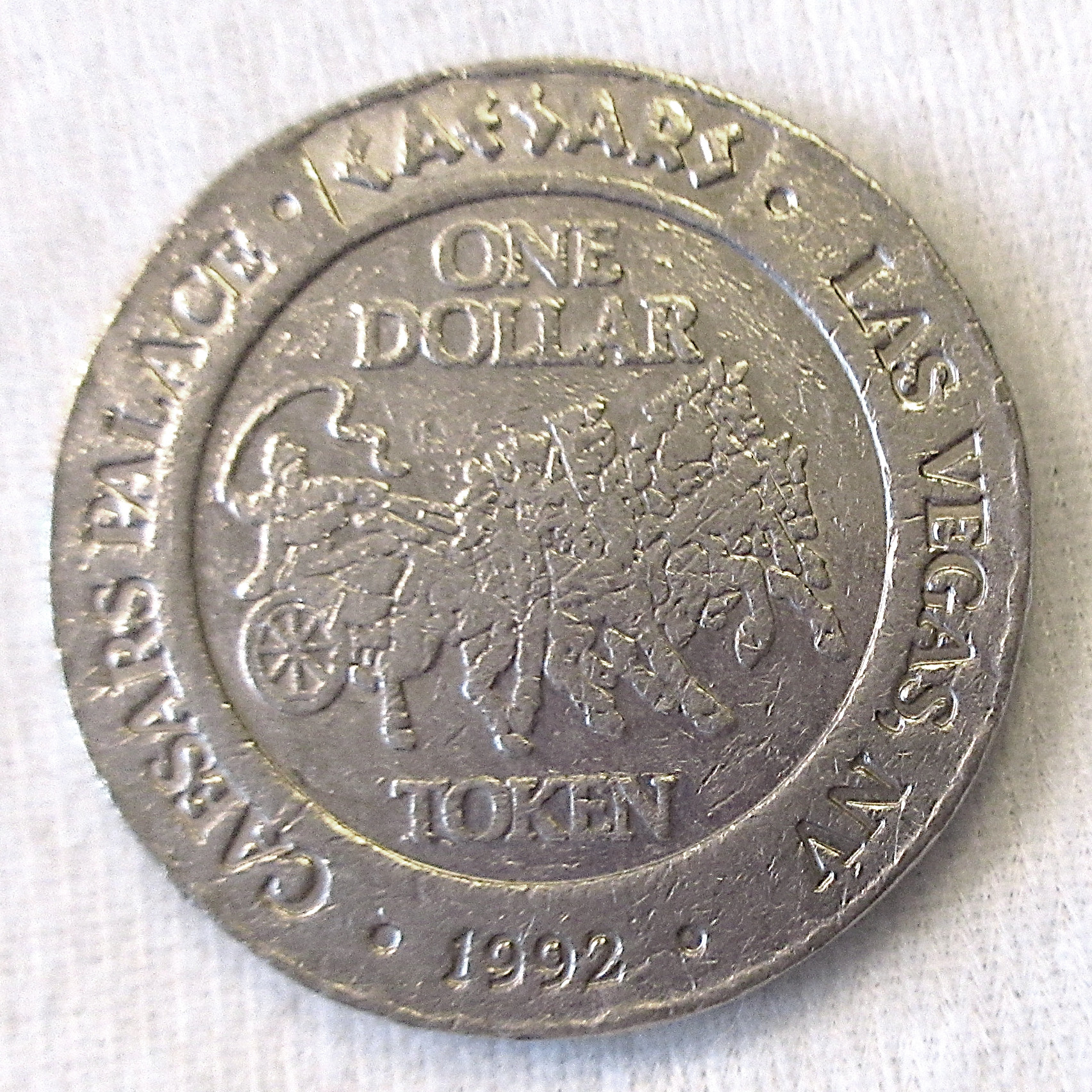 Caesars Palace Casino One Dollar Chip - Product Image