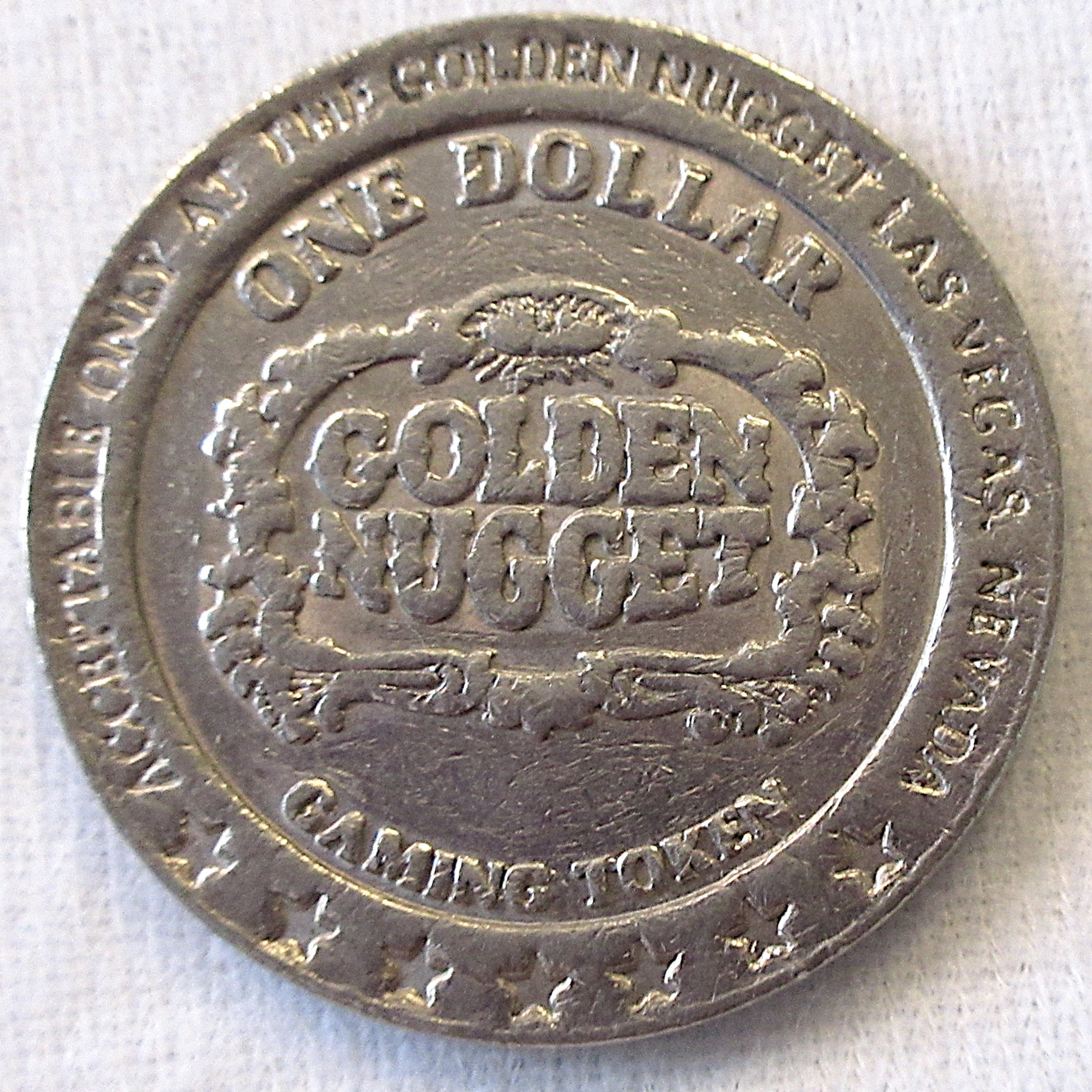 Golden Nugget $1 Token