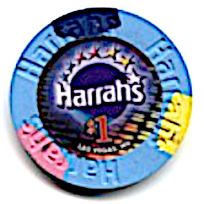 Harrah's Hotel One Dollar Chip. - Product Image