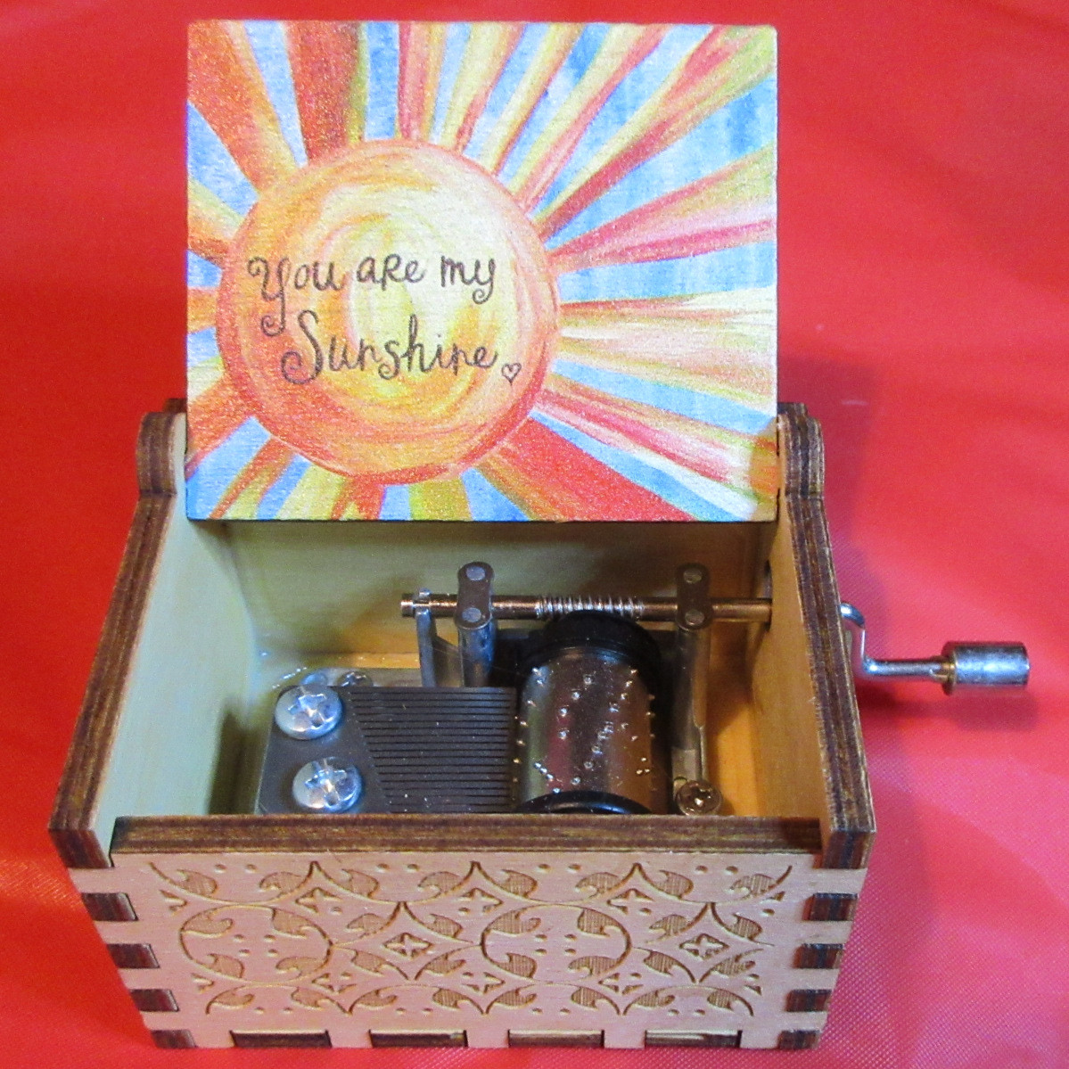 "You Are My Sunshine" Hand Crank Music Box - Product Image