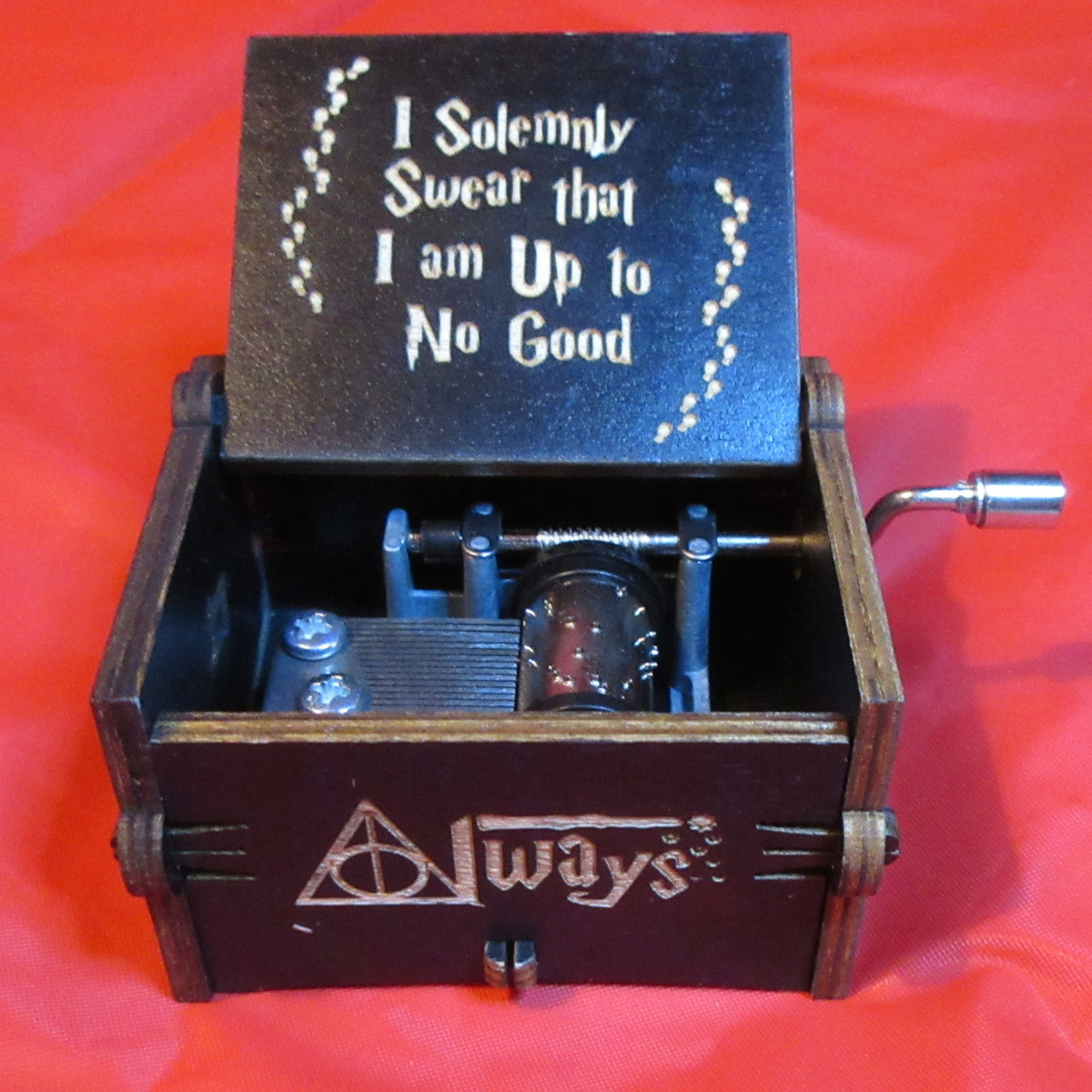 Harry Potter Hand Crank Music Box - Black - Product Image