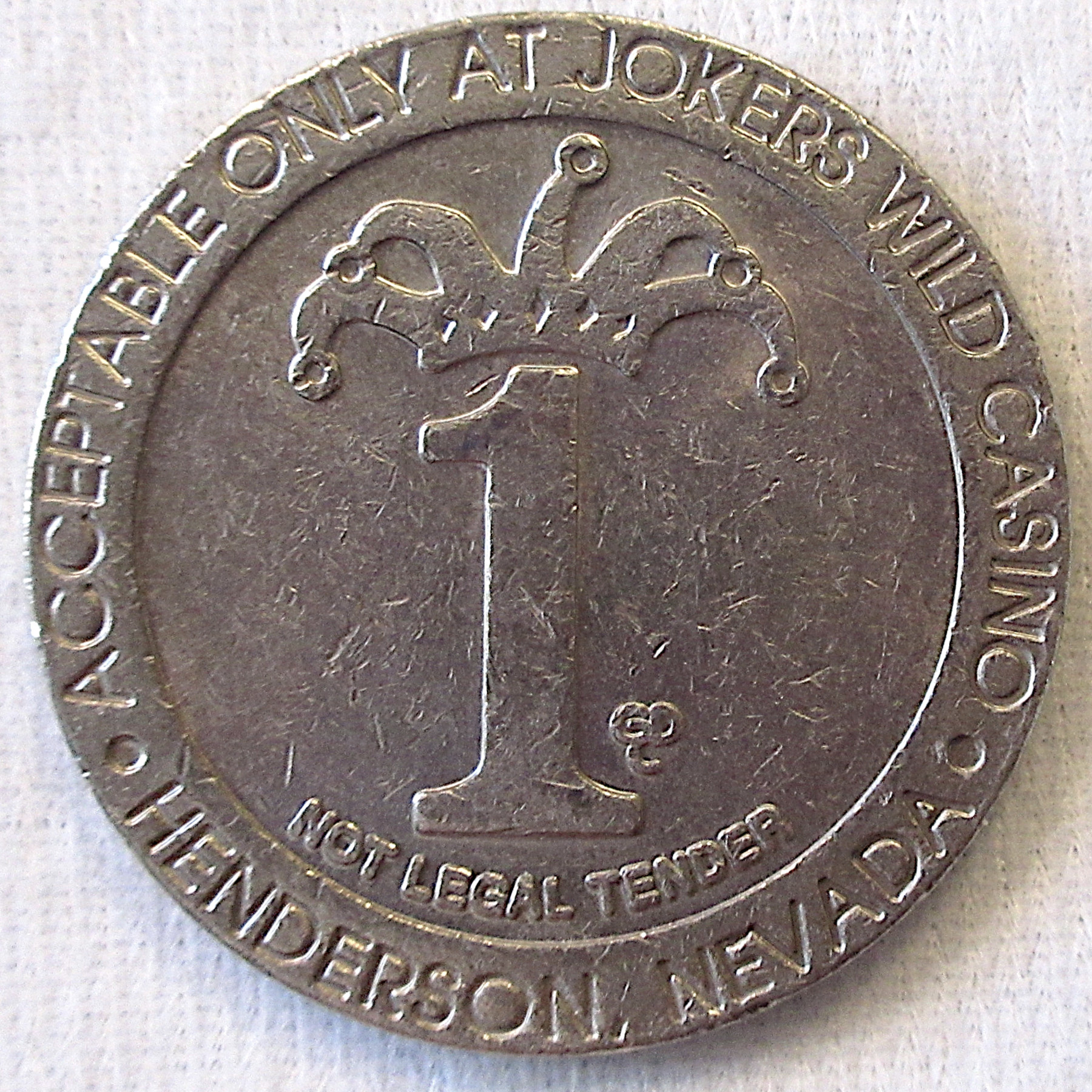 Jokers Wild $1 Token - Product Image