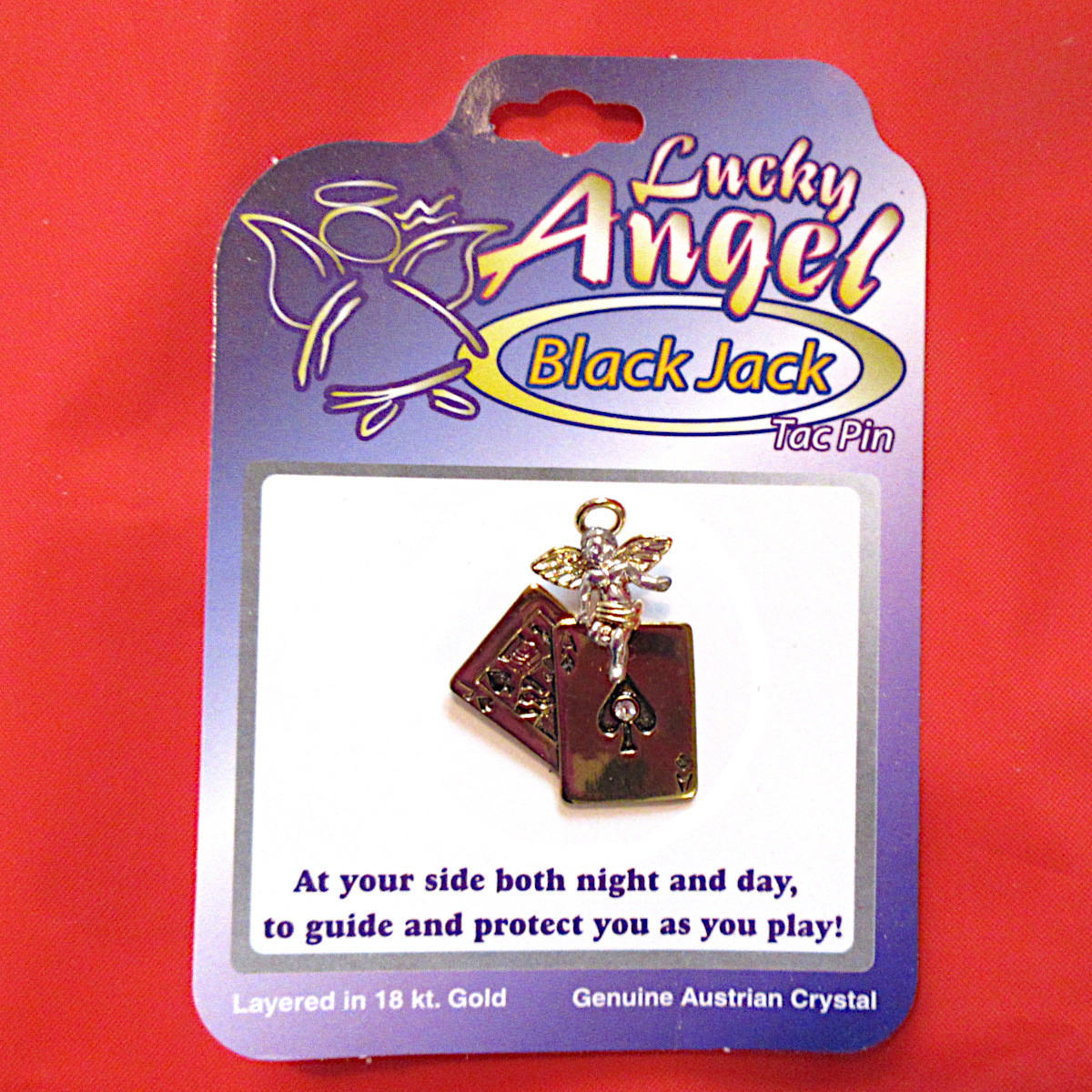 Lucky Blackjack Angel Pin