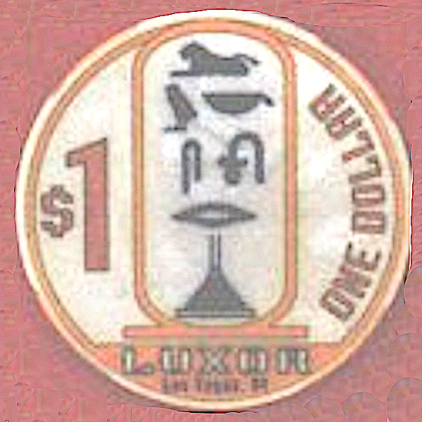 Luxor Hotel One Dollar Chip. - Product Image