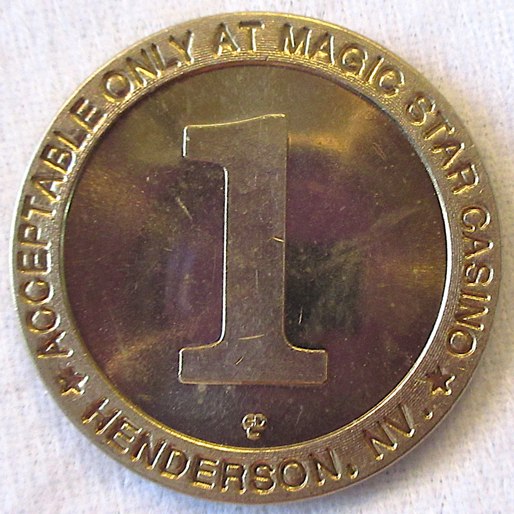 Magic Star $1 Token - Product Image