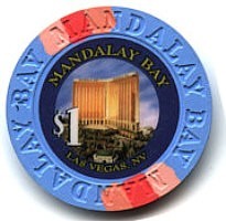Mandalay Bay Hotel One Dollar Chip. - Product Image