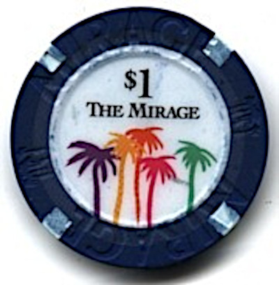 Mirage Hotel One Dollar Chip - Product Image