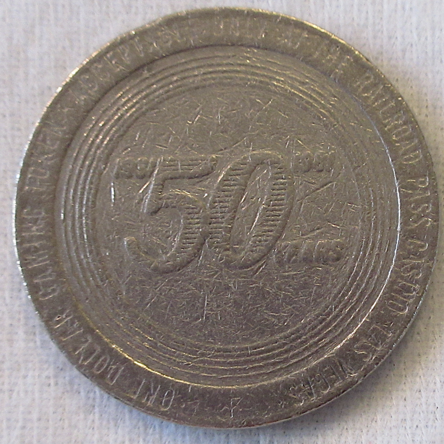 Railroad Pass $1 Token - Product Image