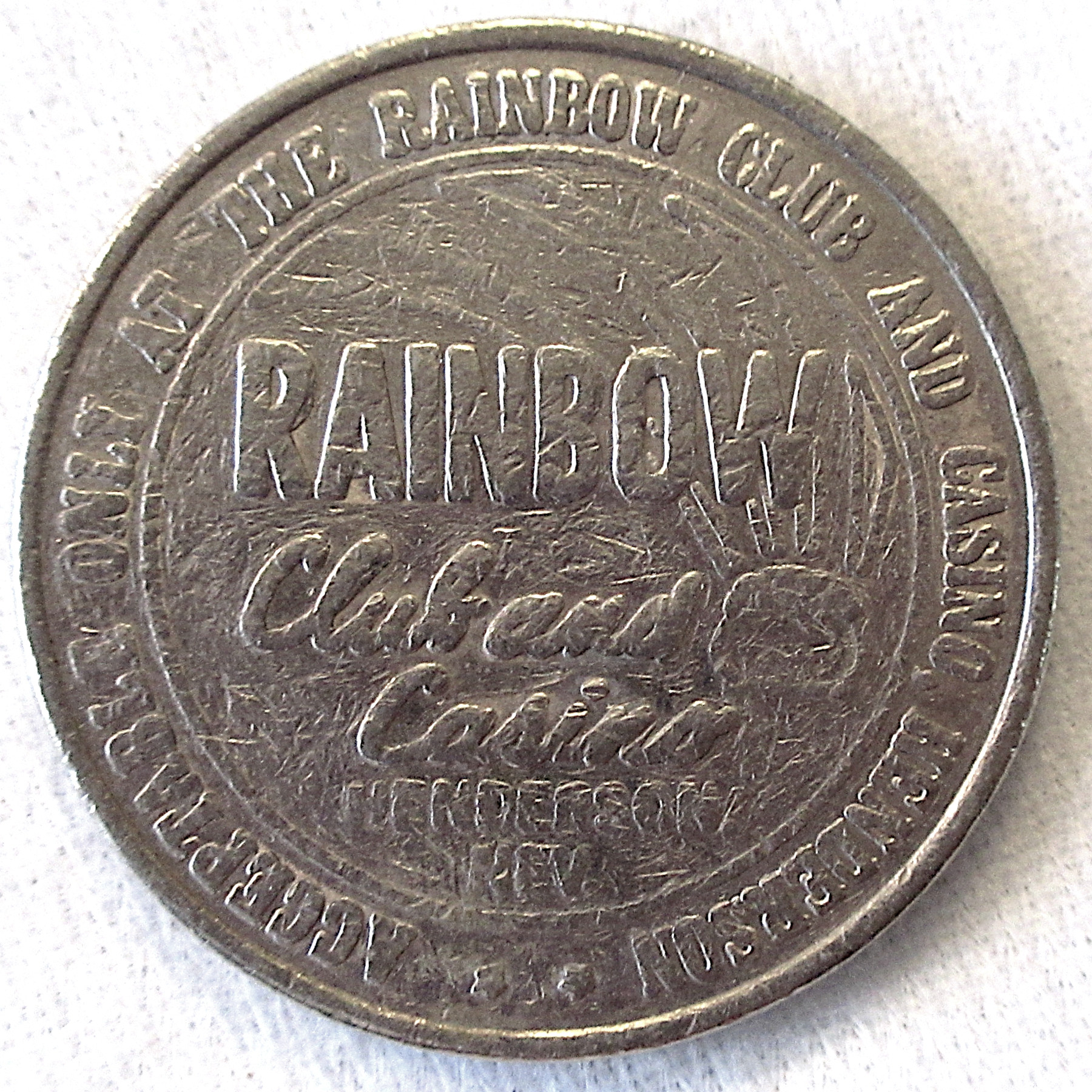 Rainbow Club $1 Token